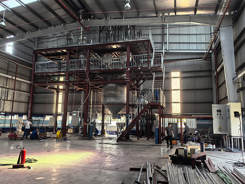 Installation site of foaming kettle